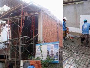 Cập nhật tiến độ thi công nhà phố 3 tầng chủ đầu tư chị Dung Quận Tân Bình