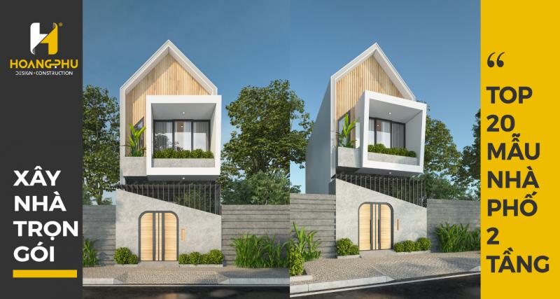 Top 20 mẫu Nhà Phố 2 tầng đẹp nhất