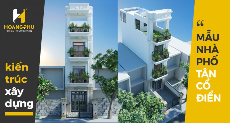 Một số mẫu nhà phố tân cổ điển sang trọng năm 2025 cần tham khảo khi xây nhà