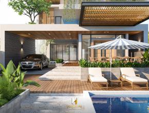 Biệt thự hiện đại 2 tầng mái bằng như resort ở Bình Dương