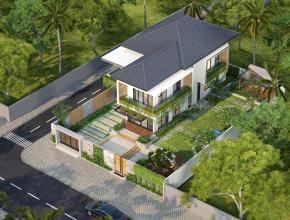Biệt thự 2 Tầng Hiện Đại Pha Nét Truyền Thống