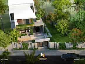 Mẫu biệt thự hiện đại 2 tầng mái bằng như thiên đường nghỉ dưỡng