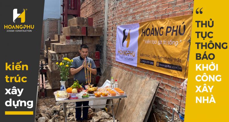 Thủ tục thông báo khởi công xây nhà gồm có những gì?