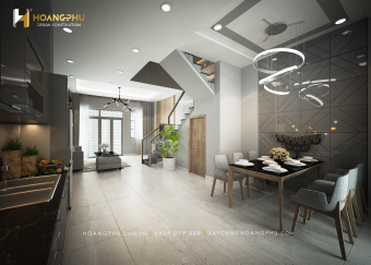 Thiết kế nhà chú Bảo Dĩ An Bình Dương - Hoàng Phú