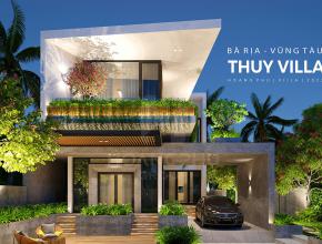 Biệt thự 2 tầng phong cách hiện đại với hình khối ấn tượng