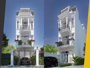 Thiết Kế Nhà Phố 3 Tầng Tân Cổ Điển | Xây Nhà Trọn Gói